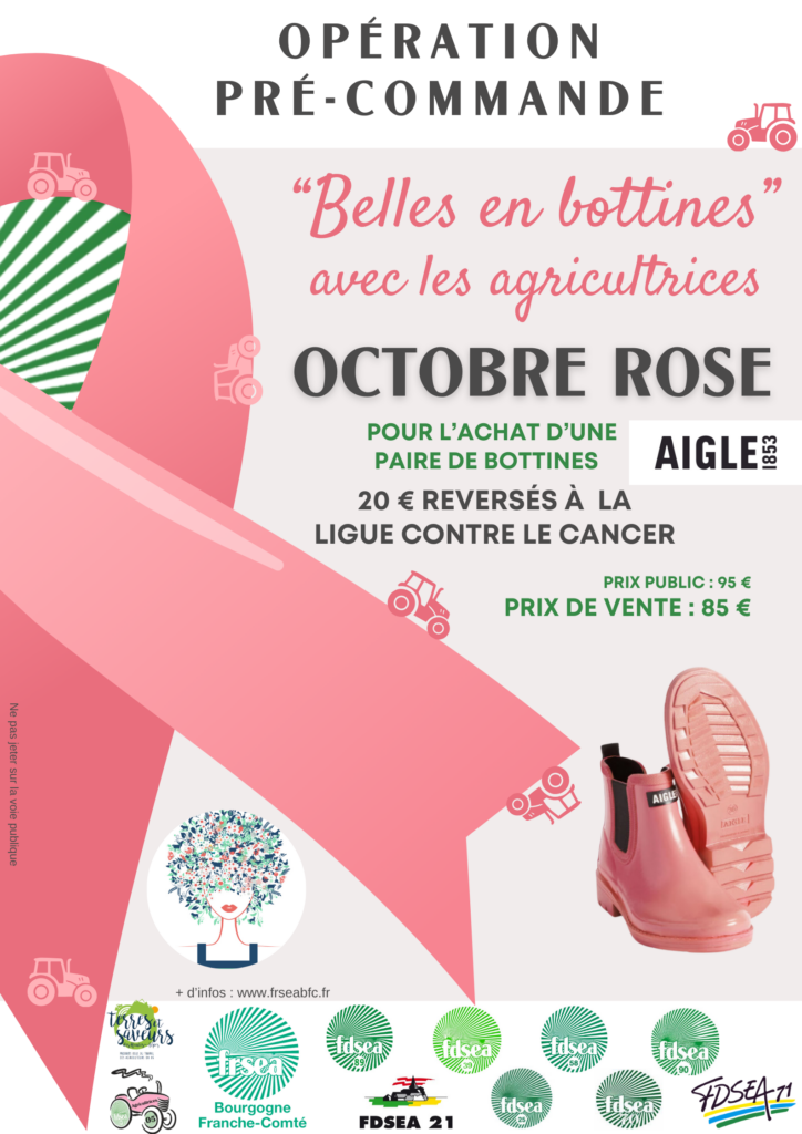 Affiches de l'opération belles en bottines organisée par la commission régionale des agricultrices